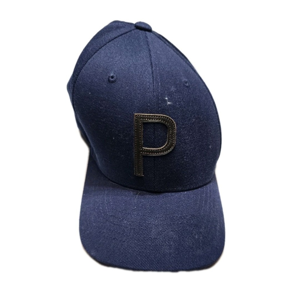 Puma Tour Exclusive Snapback Snapback Tech 110 Golf Hat Heathered Blue Cap